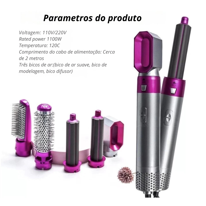 Escova Modeladora 5 em 1 - DeLuxe Hair 2025 -  Original®