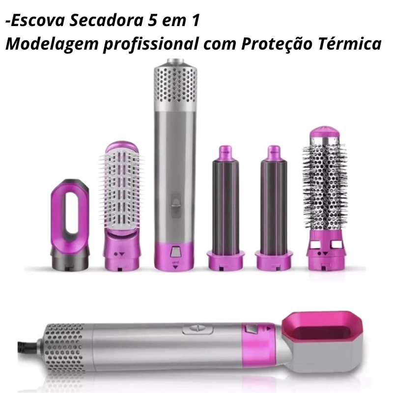 Escova Modeladora 5 em 1 - DeLuxe Hair 2025 -  Original®
